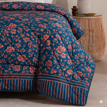 7 Pcs Quilted Comforter Set 403