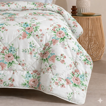 7 Pcs Quilted Comforter Set 412
