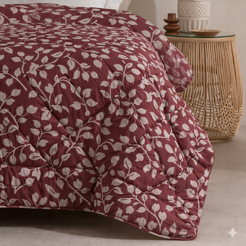 7 Pcs Quilted Comforter Set 409