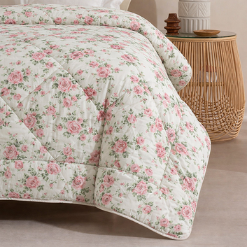 7 Pcs Quilted Comforter Set 414