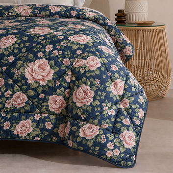 7 Pcs Quilted Comforter Set 404