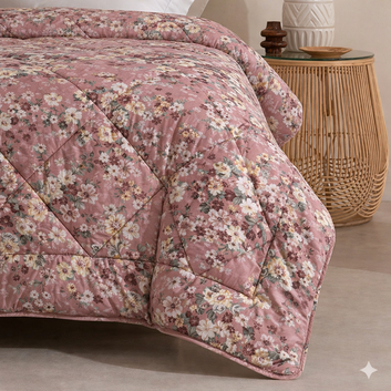 7 Pcs Quilted Comforter Set 410
