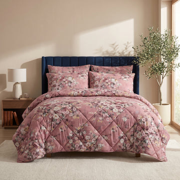 7 Pcs Quilted Comforter Set 410