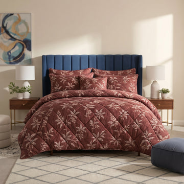 7 Pcs Quilted Comforter Set 413