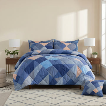 7 Pcs Quilted Comforter Set 416