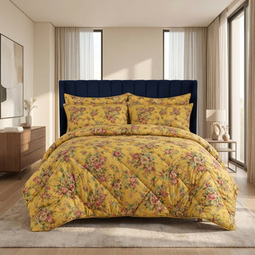 7 Pcs Quilted Comforter Set 368