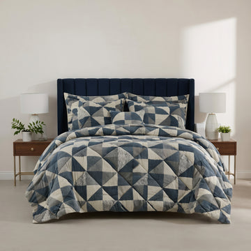 7 Pcs Quilted Comforter Set 419