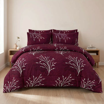 7 Pcs Quilted Comforter Set 427