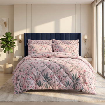 7 Pcs Quilted Comforter Set 366
