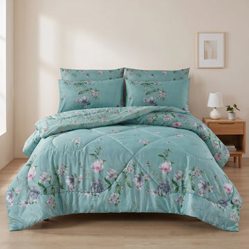 7 Pcs Quilted Comforter Set 430