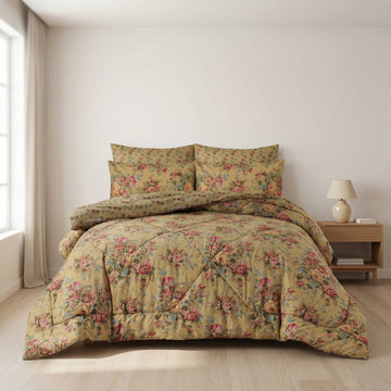 7 Pcs Quilted Comforter Set 431
