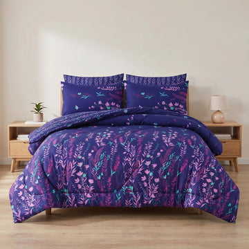 7 Pcs Quilted Comforter Set 433