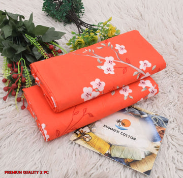 Floral Print 2-Piece Unstitched Suit (A305)