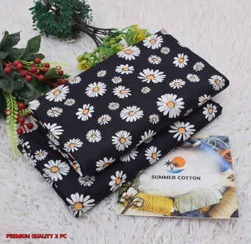 Floral Print 2-Piece Unstitched Suit (A335)